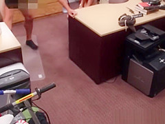 Busty pawnee facialized by broker for cash