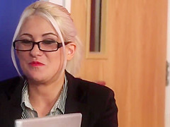 CFNM milfs sucking dick at office kitchen