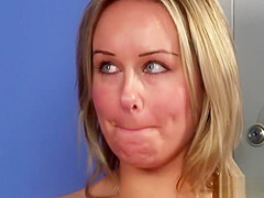 CFNM milfs wanking cock at the locker room