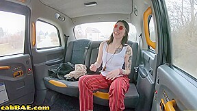 Cab bae filled in tight pussy hole by big cock driver