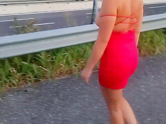 Candles Tits And Pussy In Public Train Walker Highway