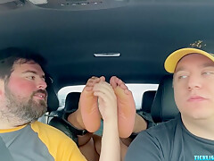 Car Ride Turns Into A Tickling Torment