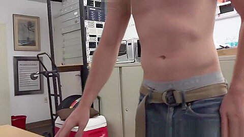 Casting straighty penetrated raw in office