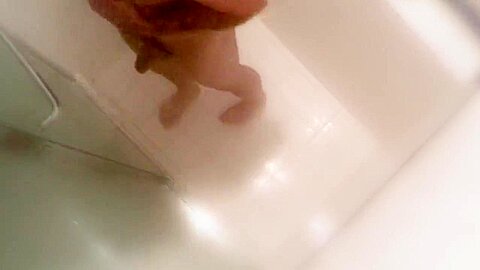Caught Jerking Massive Thick Cock In Shower
