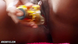 Celina Masturbates With Dildo And Spreads Her Legs