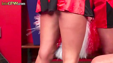 Cheerleading Cfnm Dommes Sucking Off Lucky Ref