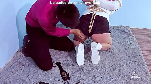 China Girl Tied Spank