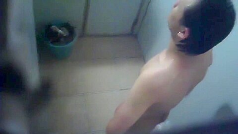 Chinese student 18+ dorm showering - 1B13