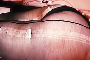 Chubby Redhead Uk Girl Teasing In Pantyhose!