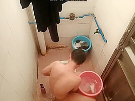 Classmate Bathing In School 11