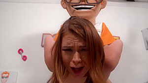 Cock Hungry Brunette Sucking And Riding A Cock Until She Gets Her Warm Reward - Mazy Myers