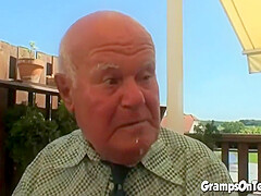 Cock Riding teen 18+ Slut Pleasures Gramps