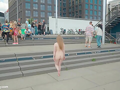 Cora - Walking Nude In Public