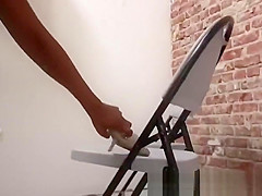 Creaming shaved ebony horny cunt hole