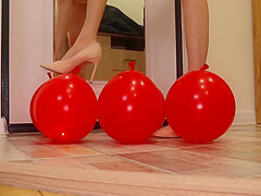 Heels Crush Balloons Crushing Heels