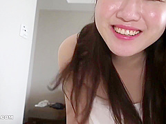 Curvy Redhead Jap Milf Giving Blowjob And Titjob In Pov