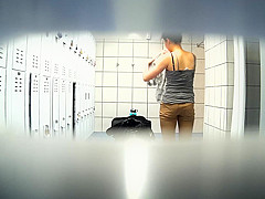 Cute Asian chick in the shower