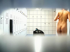 Cute Asian chick in the shower