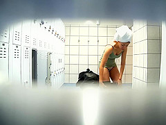 Cute Asian chick in the shower