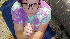 Cute Cumslut Makes Him Cum On Her Face