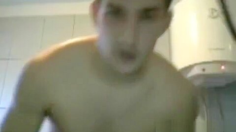 Cute Guy Showering