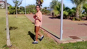Cute Little Latina Doll Walking Naked Through The City People See Me Masturbating