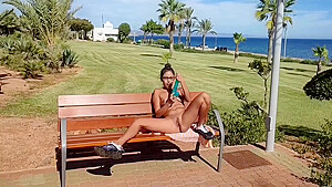 Cute Little Latina Doll Walking Naked Through The City People See Me Masturbating