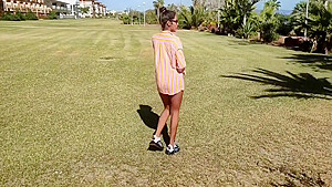 Cute Little Latina Doll Walking Naked Through The City People See Me Masturbating