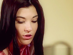 Cute stepdaughter gives pleasurable blowjob