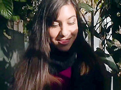 Cutie anal banged from behind outdoor