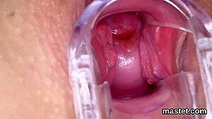 Czech Cutie Gapes Her Spread Slit To The Peculia