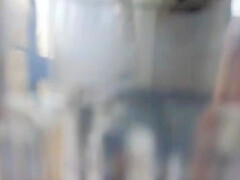 Dark Haired German Beauty With Small Tits Stuffing A Cucumber In Her Muff