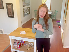 Daugther Gives Step dad A Foot Job