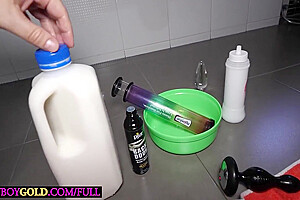 Dee Dee In Squirting Milk From Hot Asian Ladyboy Her Asshole While Fucking Her