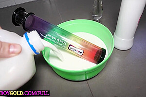 Dee Dee In Squirting Milk From Hot Asian Ladyboy Her Asshole While Fucking Her