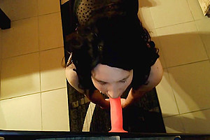 Deepthroat Gag Training With My New Toy