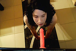 Deepthroat Gag Training With My New Toy