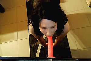 Deepthroat Gag Training With My New Toy