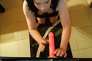 Deepthroat Gag Training With My New Toy