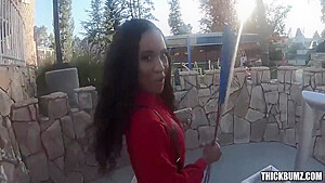 Demi Sutra - Thick Ass Babe Plays Golf And Sits On Guys Face