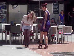 Demure slave disgraced in public