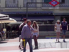 Demure slave disgraced in public