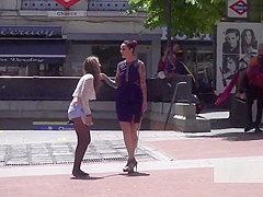 Demure slave disgraced in public