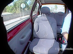 Dildo Fucked In Car