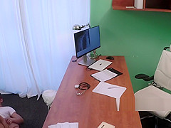 Doctor fucks big boobs blonde in office