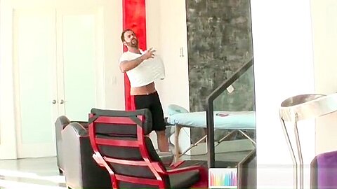Dodge Wolf gets his first gay massage