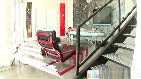 Dodge Wolf gets his first gay massage