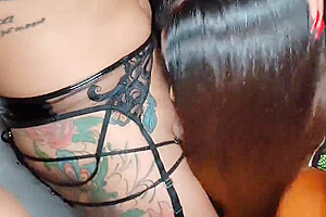 Double Gift Bruta ly Fucked By A Trans And Husband Together  Pt 1 (full Video On Of Page)