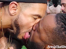 Dozen Of Hunks And Jocks Breed Raw And Eat Assholes In Orgy