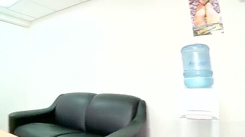 Dude gets his ass buttered in office